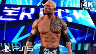 WWE 2K23 PS5 - The Rock vs Triple H | Wrestlemania Match (4K ULTRA HD) WWE 2K Tournament