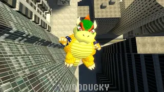 Mario throws Bowser off a Building [SFM]