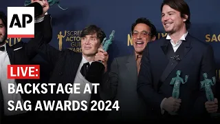 LIVE: Backstage with winners at SAG Awards 2024