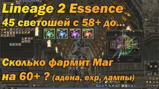 Какой кач на 60+ и сколько фармит маг за час? Съел 45 светошей Lineage 2 Essence (Lineage II Aden)