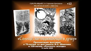 Презентация выставки "Солнце, заглядывающее в душу",к 70-летию со дня памяти И.Шмелева,10 июня 2020