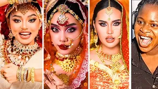 Asoka - India Bridal Makeup - Viral TikTok Transition Challenge Competition🔥Who Won?