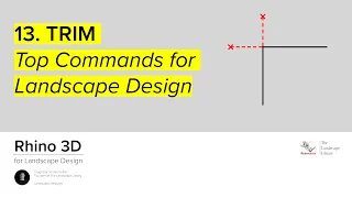 13. TRIM | Rhino Commands for Landscape Design