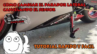 Como Poner Un Parador Lateral Deportivo | Como Cancelar Sensor de Pata de Cabra | Motocicleta