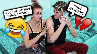 Calling My Boyfriend WEAK Prank!! (He got so sad)