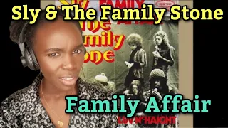 African Girl First Time Hearing Sly & The Family Stone - Family Affair | REACTION