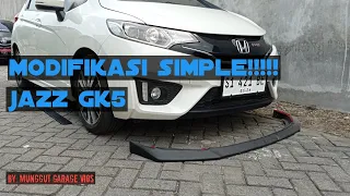 jazz gk 5 proses modifikasi simple ll penambahan winglet dan difuser ll upgrade velg ring 17