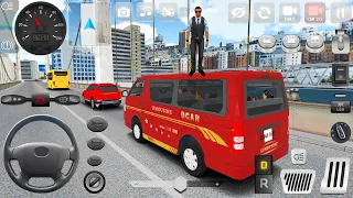 Minibus Simulator Vietnam, driving limousine van part 2! Bus game android, gameplay #4