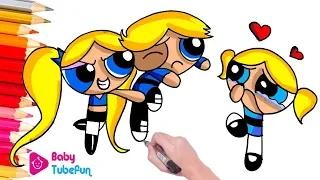 Coloring Powerpuff Girls Rowdyruff Boys (Las Chicas Superpoderosas)Blossom Bubbles Buttercup