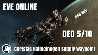 EVE Online Tengu DED 5 Guristas Hallucinogen Supply Waypoint