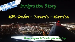 Traveling from Philippines to Canada | Immigration Story | Flight Experience |  NBpnp | Family of 3