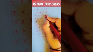 15 ka table tricks / Table of 15 easy tricks