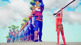 SPEARMAN GOD 👹 Vs 👑 EVERY GIANT x50 / Totally Accurate Battle Simulator ( TABS )