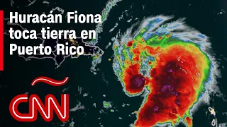 Huracán Fiona toca tierra en Puerto Rico