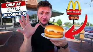 Weirdest DUTCH MCDONALDS FOOD Items in the Netherlands! (First Time Trying Mcds in Holland!)