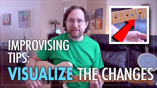 Improvising Tip: Visualize chord changes - Blend the major scale with chord tones - Guitar Lesson