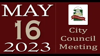 City of Fredericksburg, TX - Regular City Council Meeting - Tuesday, May 16, 2023