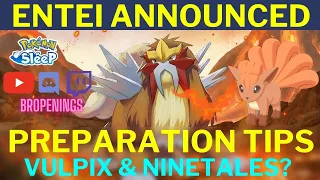 Entei Announced - Event Preparation Tips + Vulpix & Ninetales Announced #pokemonsleep