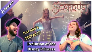 13 SONGS IN 3 MINUTES!? SCARDUST - Evolution of the Disney Princess - but she's METAL #reaction