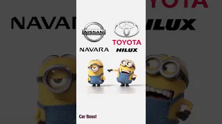 Toyota Hilux Vs Nissan Navara minions style fun#status #tiktok #funny #trending #foryou #car #fyp