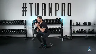 Heels Elevated Goblet Squat