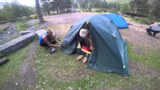 Установка палаток Бивуак
