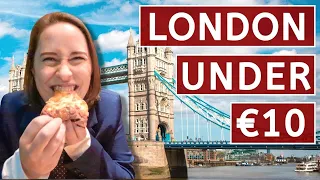 CHEAP Eats in London for UNDER €10 (£8.50) + London Vlog