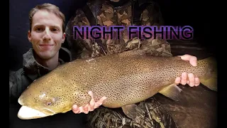 GIANT Brown Trout  (30-inches) - Night Fishing Green River