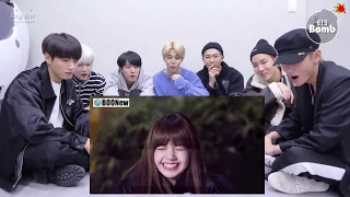 BTS REACTION to Blackpink Funny Moments 2019