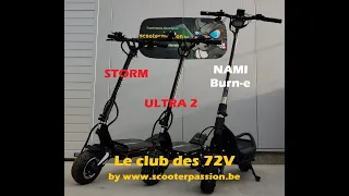 Trottinette Nami Burn-e Viper vs  Dualtron Storm vs Ultra 2 : comparatif