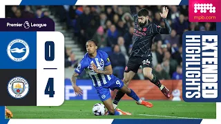 Extended PL Highlights: Brighton 0 Man City 4