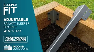 SleeperFit | Adjustable Railway Sleeper Bracket with Stake | ID022  - Showcase & Installation Tips