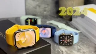 New 2024 Apple Watch SPORT LOOPS & SPORT BANDS [Sunshine, Light Blue, Soft Mint, Ocean Blue]