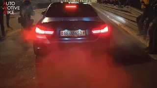 BMW M4 F82 w/ AKRAPOVIC EXHAUST - BURNOUTS & ACCELERATIONS!