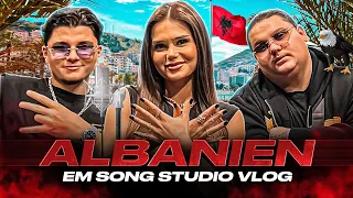 OFFIZIELLER ALBANIEN EM 2024 SONG VON ICON 6 KÜNSTLERN 🇦🇱😍 STUDIO SESSION VLOG