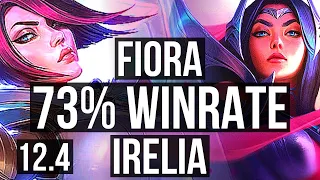 FIORA vs IRELIA (TOP) | 14/1/10, 73% winrate, Legendary, Rank 13 Fiora | NA Challenger | 12.4