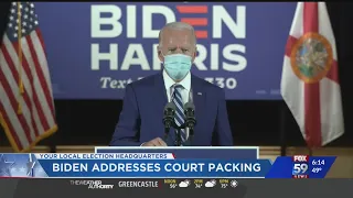 Biden addresses court packing