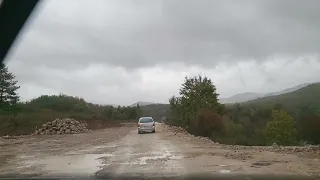 Stanje ceste u Gornjem Kosinju - potez prema Kosinjskom mostu