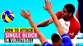 How to Attack Against Single Block in Volleyball & Make More Points ✅