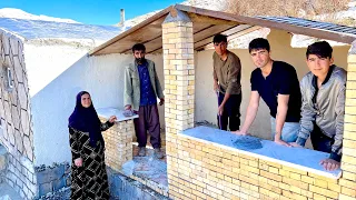 "Amir Sends His Sons on a Mission: Exploring Stone Countertops for the Open Kitchen!"