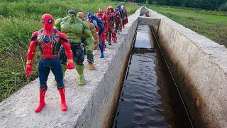 SUPERHERO AVENGERS, HULK SMASH VS IRON SPIDER-MAN VS IRON MAN, VENOM, CAPTAIN AMERICA