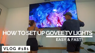 How To Install Govee LED TV Lights Installation & Setup (EASY & FAST!)