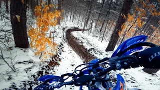 Riding my DREAM trail! - dirt bike fast woods riding