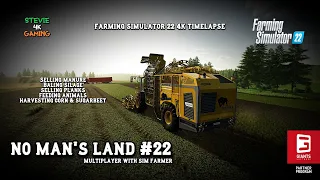 No Man's Land/MP with Sim Farmer/#22/Our Final Harvest is done/Baling Silage/FS22 4K Timelapse