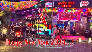 Happy New Year 2024 Phnom Penh City Street 136 l Cambodia Phnom Penh 2024