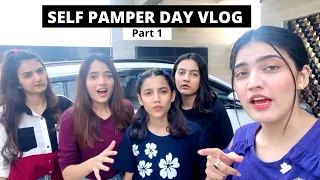 SELF PAMPER DAY VLOG | Iqra Kanwal | Fatima Faisal | Rabia Fasial | Hira Faisal | Zainab Faisal