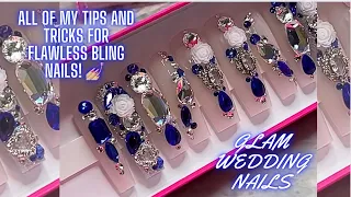 BLING NAILS TUTORIAL IN DEPTH !💅🏼✨ BLING PRESSONNAILS TUTORIAL !