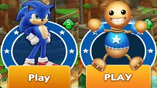 Sonic Dash vs Buddyman Run Kick the Buddy - All Characters Unlocked and Fully Upgraded 2023