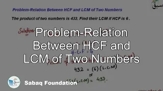 Problem-Relation Between HCF and LCM of Two Numbers, Math Lecture | Sabaq.pk