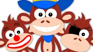 Kids TV Nursery Rhymes Five Little Monkeys Jumping On The Bed Kids Tv Nursery Rhymes